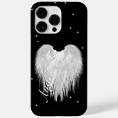 ANGEL WINGS Heart Black Starry Night Case-Mate iPhone Hülle (Rückseite)
