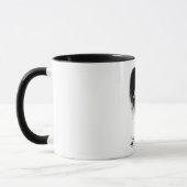 ANGEL WINGS HEART Black+White Nur halb böse Funny Tasse (Links)