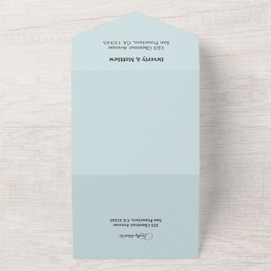 Angel Wings Himmlisch Blessing Wedding All In One Einladung (Außenbereich)