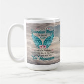 Angel Wings Husband Memorial Custom Tasse (Links)