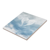 Angel Wings in Cloudy Blue Sky Fliese (Seite)