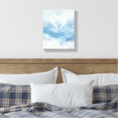Angel Wings in Cloudy Blue Sky Leinwanddruck (Insitu (Schlafzimmer))