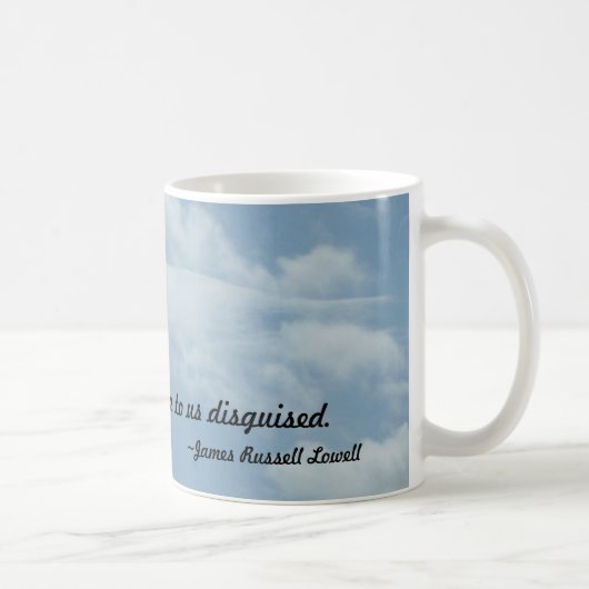 Angel Wings in den Wolken 15 oz. Tasse (Rechts)