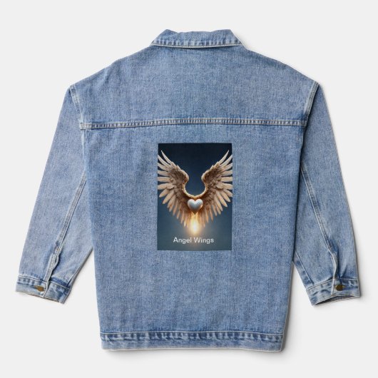 Angel Wings Jeansjacke (Rückseite)