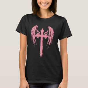 Angel Wings Jesus Christ Cross Christlich Light Bu T-Shirt
