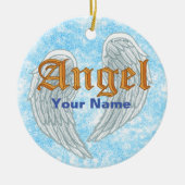 Angel Wings Keramik Ornament (Vorne)