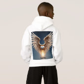 Angel Wings Kinderpullover Hoodie (Schwarz voll)