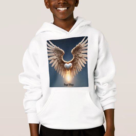 Angel Wings Kinderpullover Hoodie (Vorderseite)