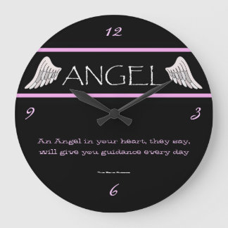 Angel Wings Large Wall Clock Große Wanduhr