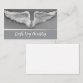 Angel Wings Lichtarbeiter spirituelle Visitenkarte (Vorne/Hinten)