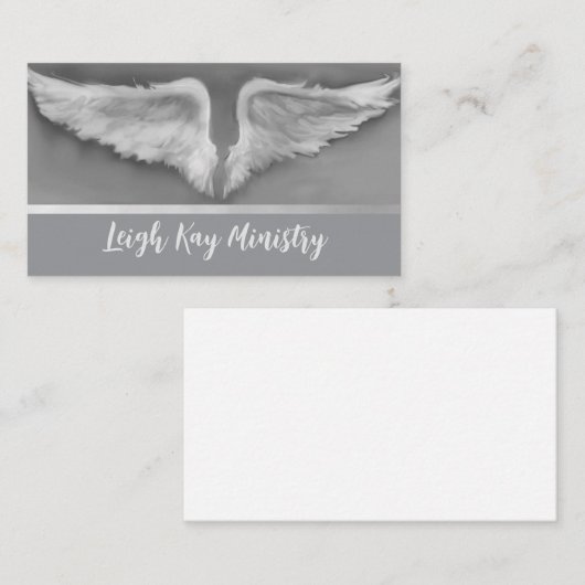 Angel Wings Lichtarbeiter spirituelle Visitenkarte (Vorne/Hinten)