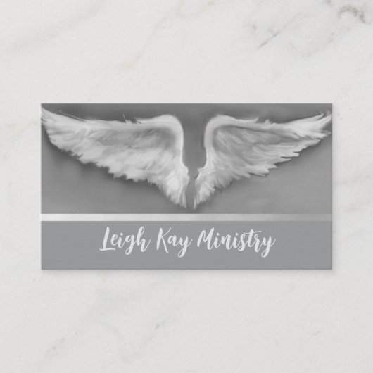 Angel Wings Lichtarbeiter spirituelle Visitenkarte (Vorderseite)
