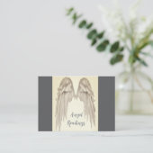Angel Wings Light, Spiritual, Reiki, Visitenkarte (Stehend Vorderseite)