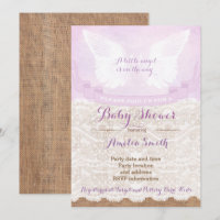 Angel Wings Lilac Baby ShowParty