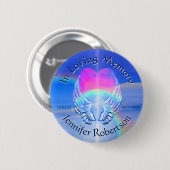 Angel Wings mit Herz Button (Vorne & Hinten)