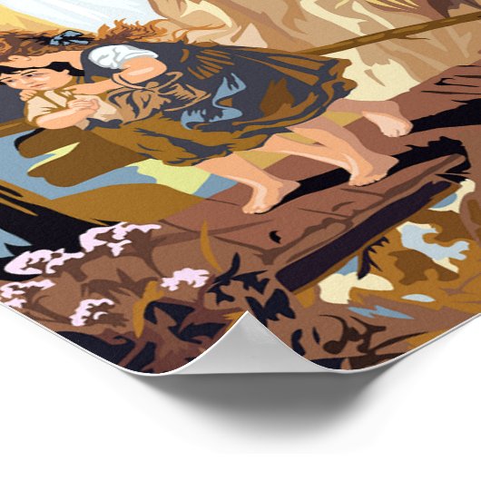 Angel Wings mit Kindern Poster (Ecke)