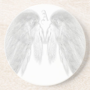 ANGEL WINGS Monogram Anpassbare Farben Getränkeuntersetzer