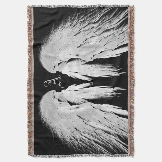ANGEL WINGS Monogram Black Decke (Vorderseite Vertikal)