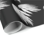 ANGEL WINGS Monogram Black Geschenkpapier (Rolleneckpunkt)