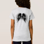 ANGEL WINGS Monogram Black Gray T-Shirt (Rückseite)