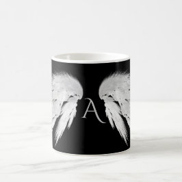 ANGEL WINGS Monogram Black Kaffeetasse