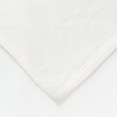 ANGEL WINGS Monogram Black + White Fleecedecke (Ecke)