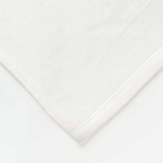 ANGEL WINGS Monogram Black + White Fleecedecke (Ecke)