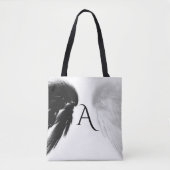 ANGEL WINGS Monogram Black + White Tasche (Vorderseite)