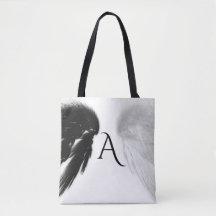 ANGEL WINGS Monogram Black + White