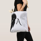 ANGEL WINGS Monogram Black + White Tasche (Von Nahem)