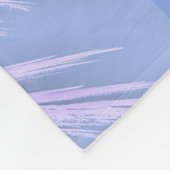ANGEL WINGS Monogram Dreamy Pink Soft Blue Fleecedecke (Ecke)