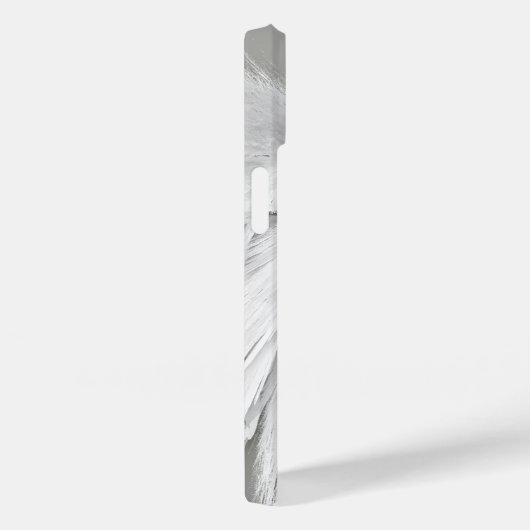 ANGEL WINGS Monogram Elegant Gray Case-Mate iPhone Hülle (Rückseite / Rechts)