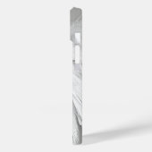 ANGEL WINGS Monogram Elegant Gray Case-Mate iPhone Hülle (Rückseite / Links)