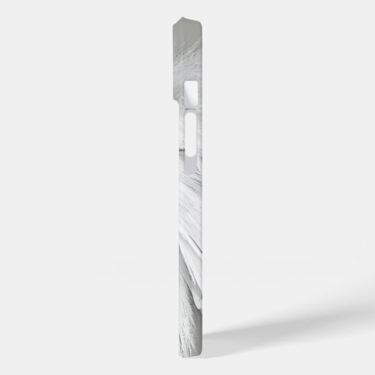 ANGEL WINGS Monogram Elegant Gray Case-Mate iPhone Hülle (Rückseite / Links)