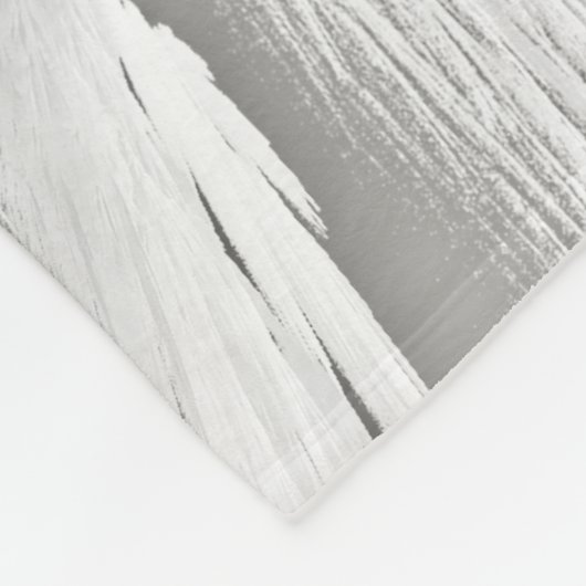 ANGEL WINGS Monogram Elegant Gray Fleecedecke (Ecke)