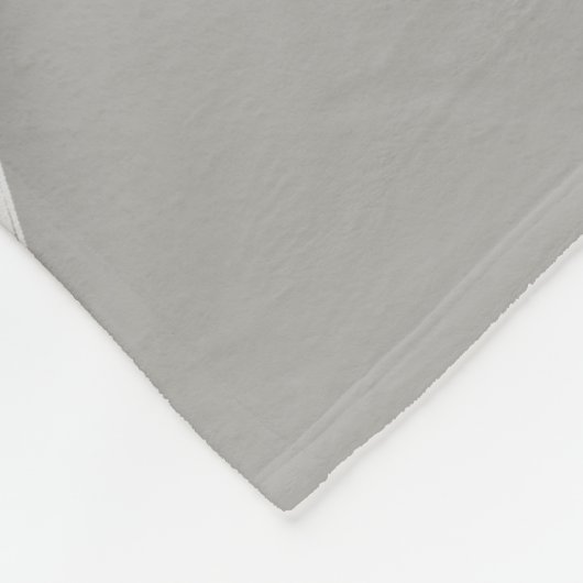 ANGEL WINGS Monogram Elegant Gray Fleecedecke (Ecke)