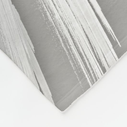 ANGEL WINGS Monogram Elegant Gray Fleecedecke (Ecke)