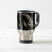 ANGEL WINGS Monogram Gray Black Reisebecher (VorderseiteRechts)