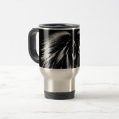 ANGEL WINGS Monogram Gray Black Reisebecher (Vorderseite Links)