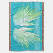 ANGEL WINGS Monogram Name Fresh Ombre Decke (Vorderseite Vertikal)