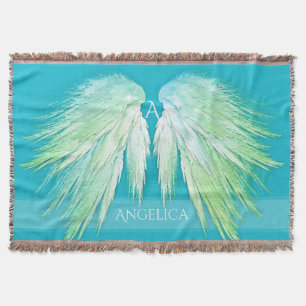 ANGEL WINGS Monogram Name Fresh Ombre Decke