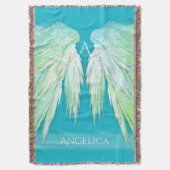 ANGEL WINGS Monogram Name Fresh Ombre Decke (Vorderseite Vertikal)