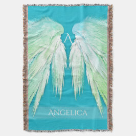 ANGEL WINGS Monogram Name Fresh Ombre Decke