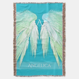 ANGEL WINGS Monogram Name Fresh Ombre Decke