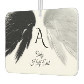 ANGEL WINGS Monogram 'Only Halb Evil' Funny Autolufterfrischer (Links)