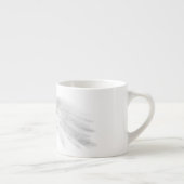 ANGEL WINGS Monogram 'Only Halb Evil' Funny Espressotasse (Rechts)