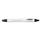 ANGEL WINGS Monogram 'Only Halb Evil' Funny Kugelschreiber (Vorderseite)