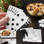 ANGEL WINGS Monogram 'Only Halb Evil' Funny Spielkarten (In Situ)