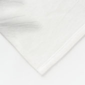ANGEL WINGS Monogram White Fleecedecke (Ecke)