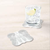 ANGEL WINGS Monogram White Untersetzer (Vor Ort)